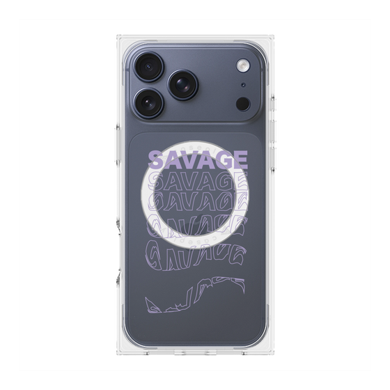 プレミアムスクエアケース with MagSafe［ SAVAGE Purple ］
