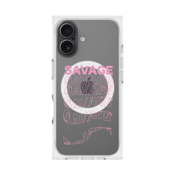 プレミアムスクエアケース with MagSafe［ SAVAGE Pink ］