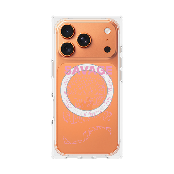 プレミアムスクエアケース with MagSafe［ SAVAGE Pink ］