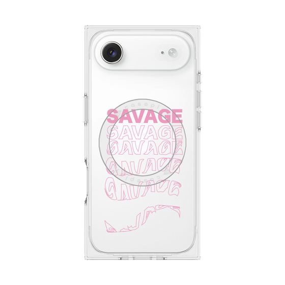 プレミアムスクエアケース with MagSafe［ SAVAGE Pink ］