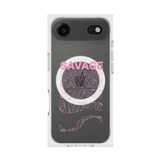 プレミアムスクエアケース with MagSafe［ SAVAGE Pink ］