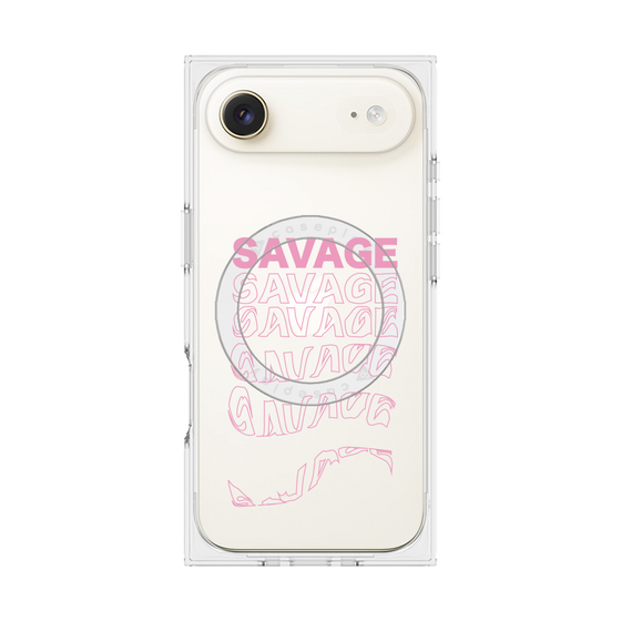 プレミアムスクエアケース with MagSafe［ SAVAGE Pink ］