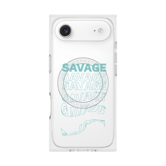 プレミアムスクエアケース with MagSafe［ SAVAGE Blue ］