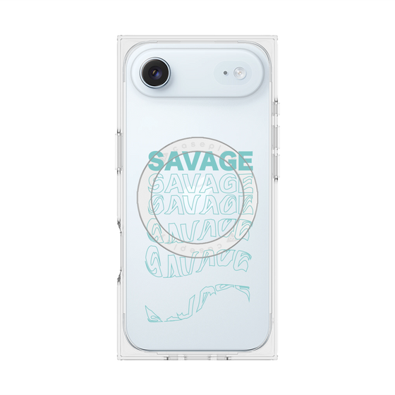 プレミアムスクエアケース with MagSafe［ SAVAGE Blue ］