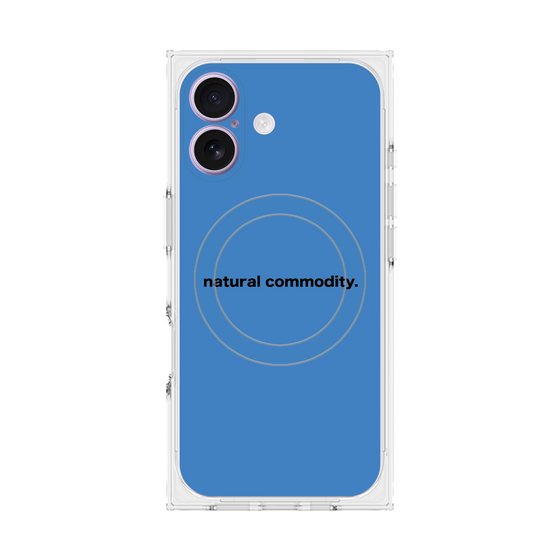 プレミアムスクエアケース with MagSafe［ NATURAL COMMODITY Blue ］