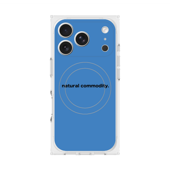プレミアムスクエアケース with MagSafe［ NATURAL COMMODITY Blue ］