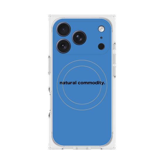 プレミアムスクエアケース with MagSafe［ NATURAL COMMODITY Blue ］
