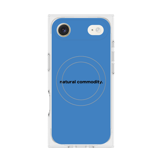 プレミアムスクエアケース with MagSafe［ NATURAL COMMODITY Blue ］
