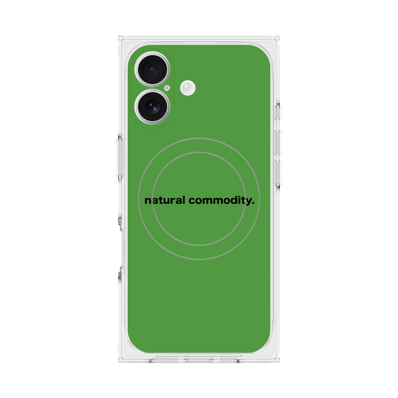 プレミアムスクエアケース with MagSafe［ NATURAL COMMODITY Green ］