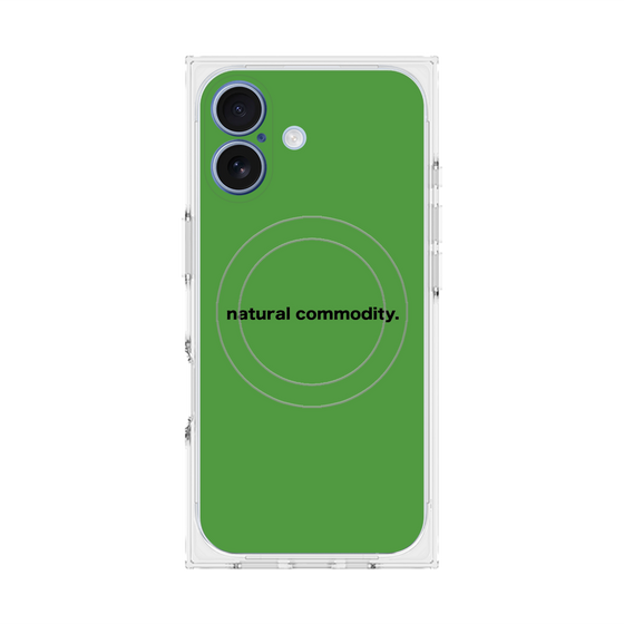 プレミアムスクエアケース with MagSafe［ NATURAL COMMODITY Green ］