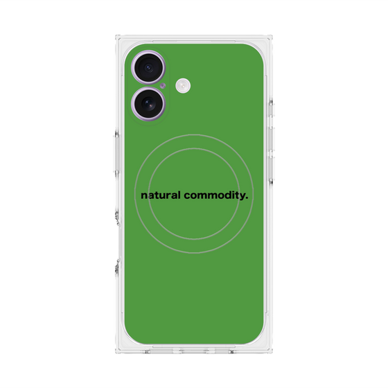 プレミアムスクエアケース with MagSafe［ NATURAL COMMODITY Green ］