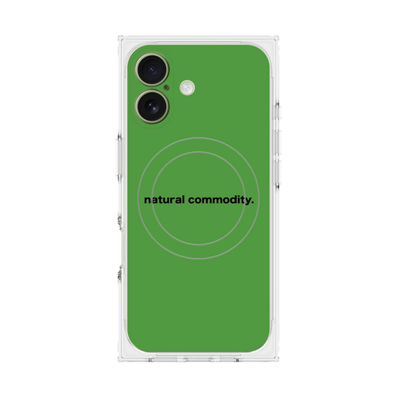 プレミアムスクエアケース with MagSafe［ NATURAL COMMODITY Green ］
