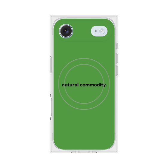 プレミアムスクエアケース with MagSafe［ NATURAL COMMODITY Green ］