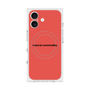 プレミアムスクエアケース with MagSafe［ NATURAL COMMODITY Red ］