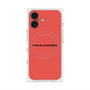 プレミアムスクエアケース with MagSafe［ NATURAL COMMODITY Red ］