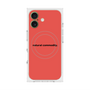 プレミアムスクエアケース with MagSafe［ NATURAL COMMODITY Red ］