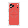 プレミアムスクエアケース with MagSafe［ NATURAL COMMODITY Red ］