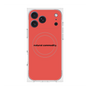 プレミアムスクエアケース with MagSafe［ NATURAL COMMODITY Red ］