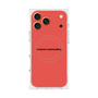 プレミアムスクエアケース with MagSafe［ NATURAL COMMODITY Red ］