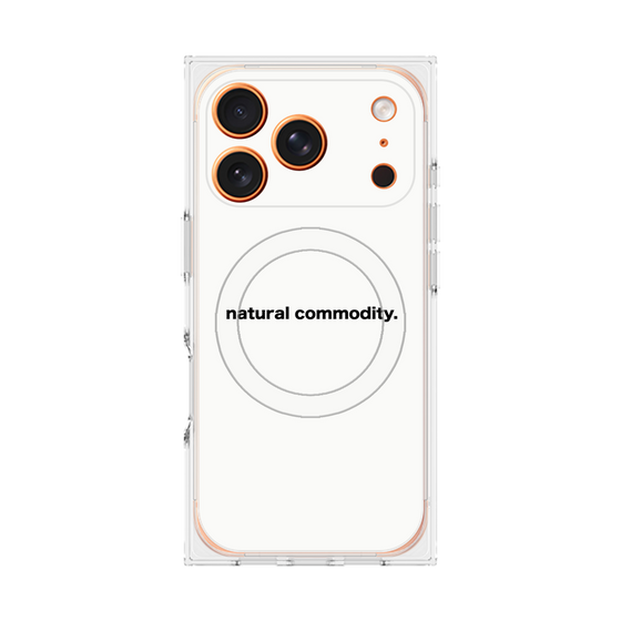 プレミアムスクエアケース with MagSafe［ NATURAL COMMODITY White ］