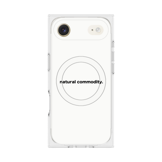 プレミアムスクエアケース with MagSafe［ NATURAL COMMODITY White ］