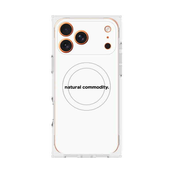 プレミアムスクエアケース with MagSafe［ NATURAL COMMODITY White ］