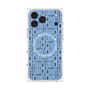 プレミアムスクエアケース with MagSafe［ LANVIN en Bleu - Logo Pattern - Blue ］
