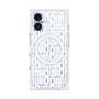プレミアムスクエアケース with MagSafe［ LANVIN en Bleu - Logo Pattern - White ］