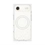 プレミアムスクエアケース with MagSafe［ LANVIN en Bleu - Logo Pattern - White ］