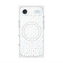 プレミアムスクエアケース with MagSafe［ LANVIN en Bleu - Logo Pattern - White ］