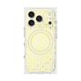 プレミアムスクエアケース with MagSafe［ LANVIN en Bleu - Logo Pattern - Yellow ］