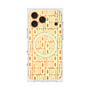 プレミアムスクエアケース with MagSafe［ LANVIN en Bleu - Logo Pattern - Yellow ］