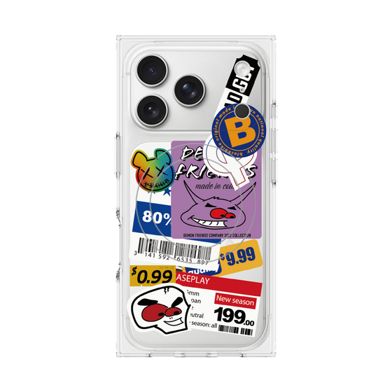 プレミアムスクエアケース with MagSafe［ Demon Friends Sticker .1 ］