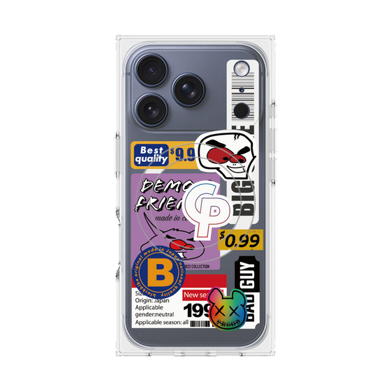 プレミアムスクエアケース with MagSafe［ Demon Friends Sticker .2 ］