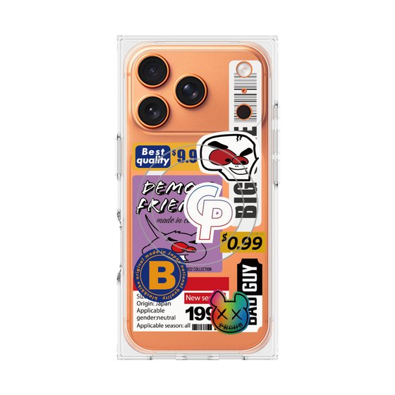 プレミアムスクエアケース with MagSafe［ Demon Friends Sticker .2 ］