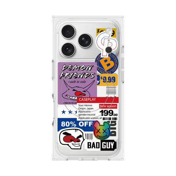 プレミアムスクエアケース with MagSafe［ Demon Friends Sticker .3 ］