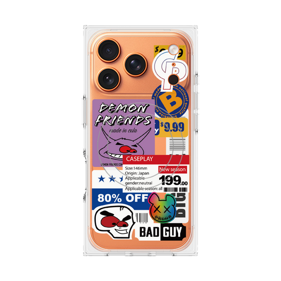 プレミアムスクエアケース with MagSafe［ Demon Friends Sticker .3 ］