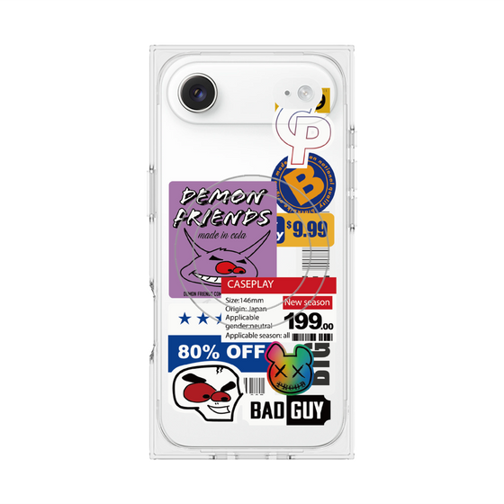 プレミアムスクエアケース with MagSafe［ Demon Friends Sticker .3 ］