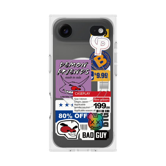 プレミアムスクエアケース with MagSafe［ Demon Friends Sticker .3 ］