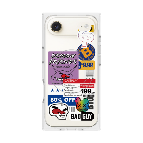プレミアムスクエアケース with MagSafe［ Demon Friends Sticker .3 ］