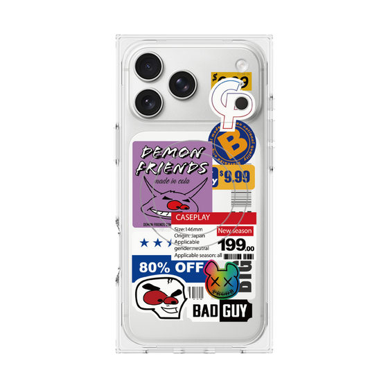 プレミアムスクエアケース with MagSafe［ Demon Friends Sticker .3 ］