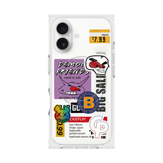プレミアムスクエアケース with MagSafe［ Demon Friends Sticker .4 ］