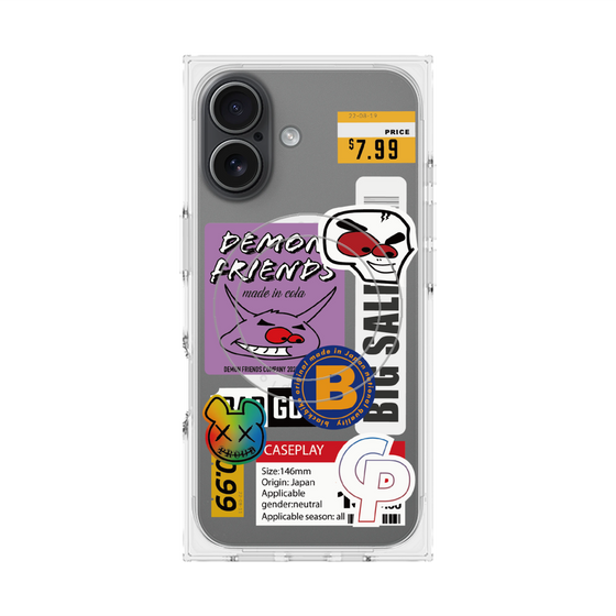 プレミアムスクエアケース with MagSafe［ Demon Friends Sticker .4 ］