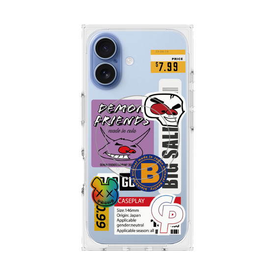 プレミアムスクエアケース with MagSafe［ Demon Friends Sticker .4 ］