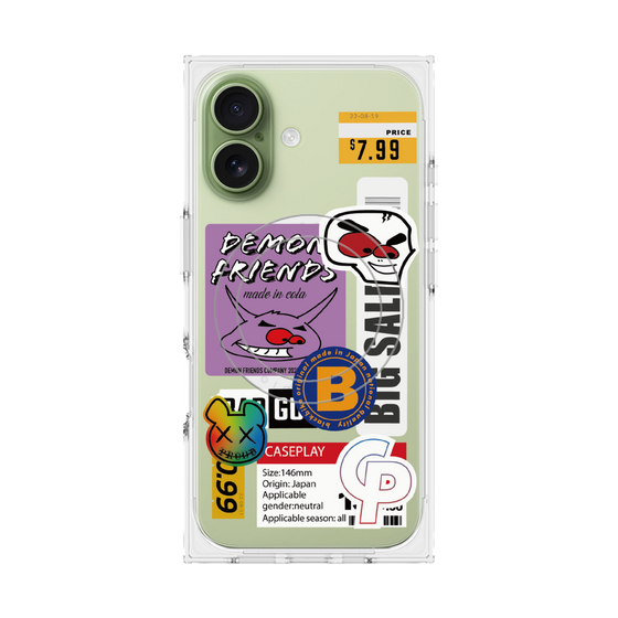 プレミアムスクエアケース with MagSafe［ Demon Friends Sticker .4 ］