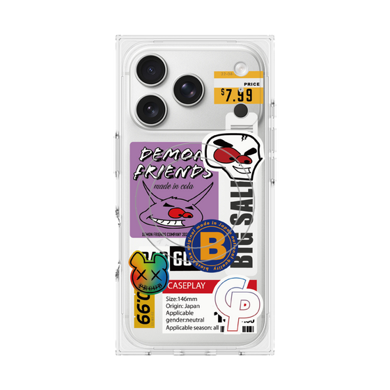 プレミアムスクエアケース with MagSafe［ Demon Friends Sticker .4 ］