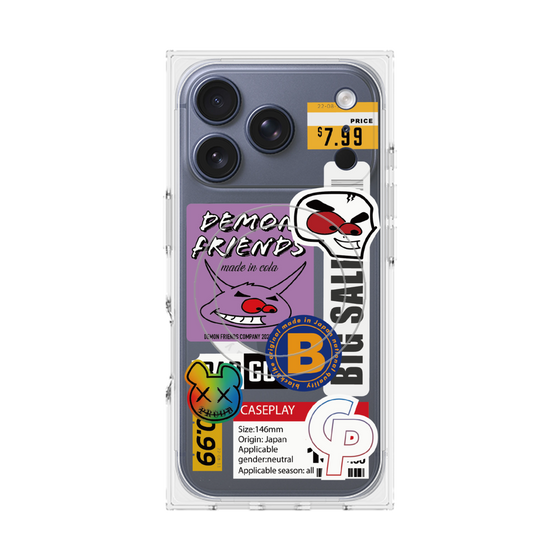 プレミアムスクエアケース with MagSafe［ Demon Friends Sticker .4 ］