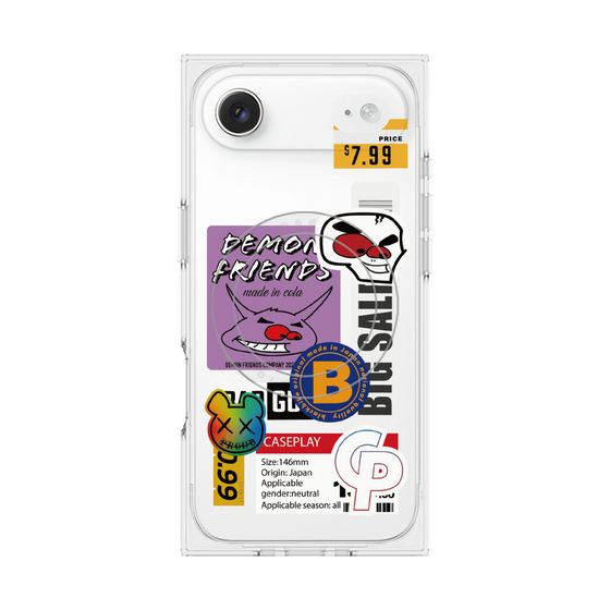 プレミアムスクエアケース with MagSafe［ Demon Friends Sticker .4 ］