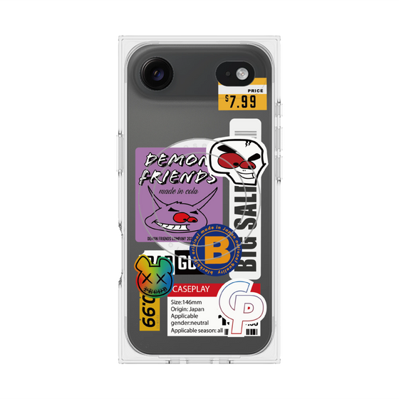 プレミアムスクエアケース with MagSafe［ Demon Friends Sticker .4 ］