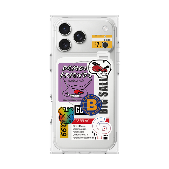 プレミアムスクエアケース with MagSafe［ Demon Friends Sticker .4 ］